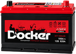 АКБ DOCKER Asia 6ст-100 (о.п.) 820А 306*175*225