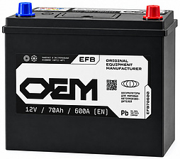 АКБ OEM EFB Asia 6ст-70 (о.п.) 600А 258*173*225 (70600)