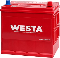 АКБ WESTA Asia 6ст-60 (о.п.) 580А 230*172*225 (SMF75D23L) Турция