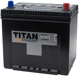 АКБ TITAN Standart Asia 6ст-62 (о.п.) 520А 230*175*221