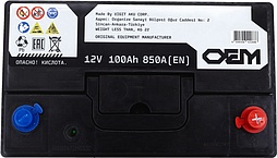 АКБ OEM Asia 6ст-100 (о.п.) 850А 306*176*225 (SMF125D31L)