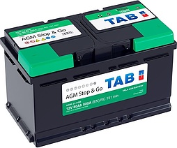 АКБ TAB AGM Stop & Go 6ст-80 (о.п.) 800А 315*175*190 (L4 AGM)