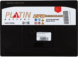 АКБ PLATIN EFB 6ст-64 (п.п.) 640А 242*175*190 