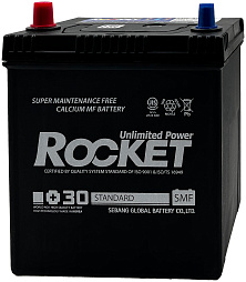 АКБ ROCKET Asia 6ст-40 (п.п.) 340А 187*127*225 (SMF 42B19R) тонк. кл. (2024г)
