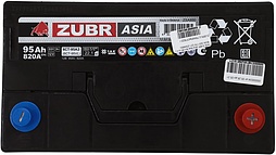 АКБ ZUBR Ultra Asia 6ст-95 (о.п.) 820А 303*175*227 (ZSA950)